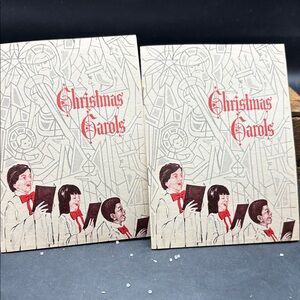 2 Vintage Christmas Carols Booklets John Hancock